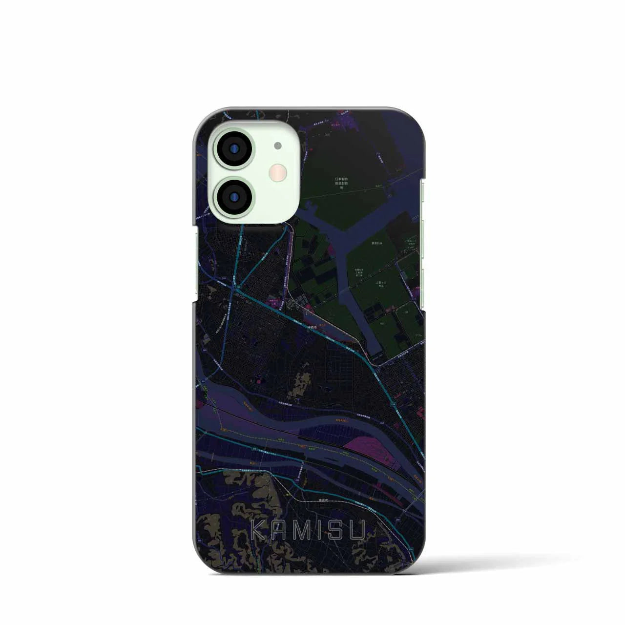 【神栖(茨城県)】地図柄iPhoneケース(バックカバータイプ)