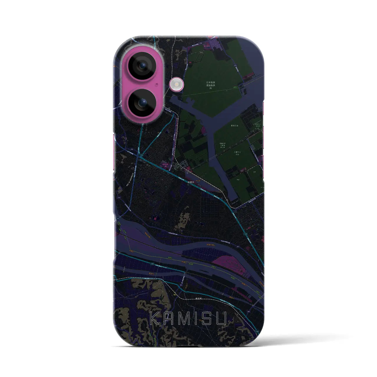 【神栖(茨城県)】地図柄iPhoneケース(バックカバータイプ)