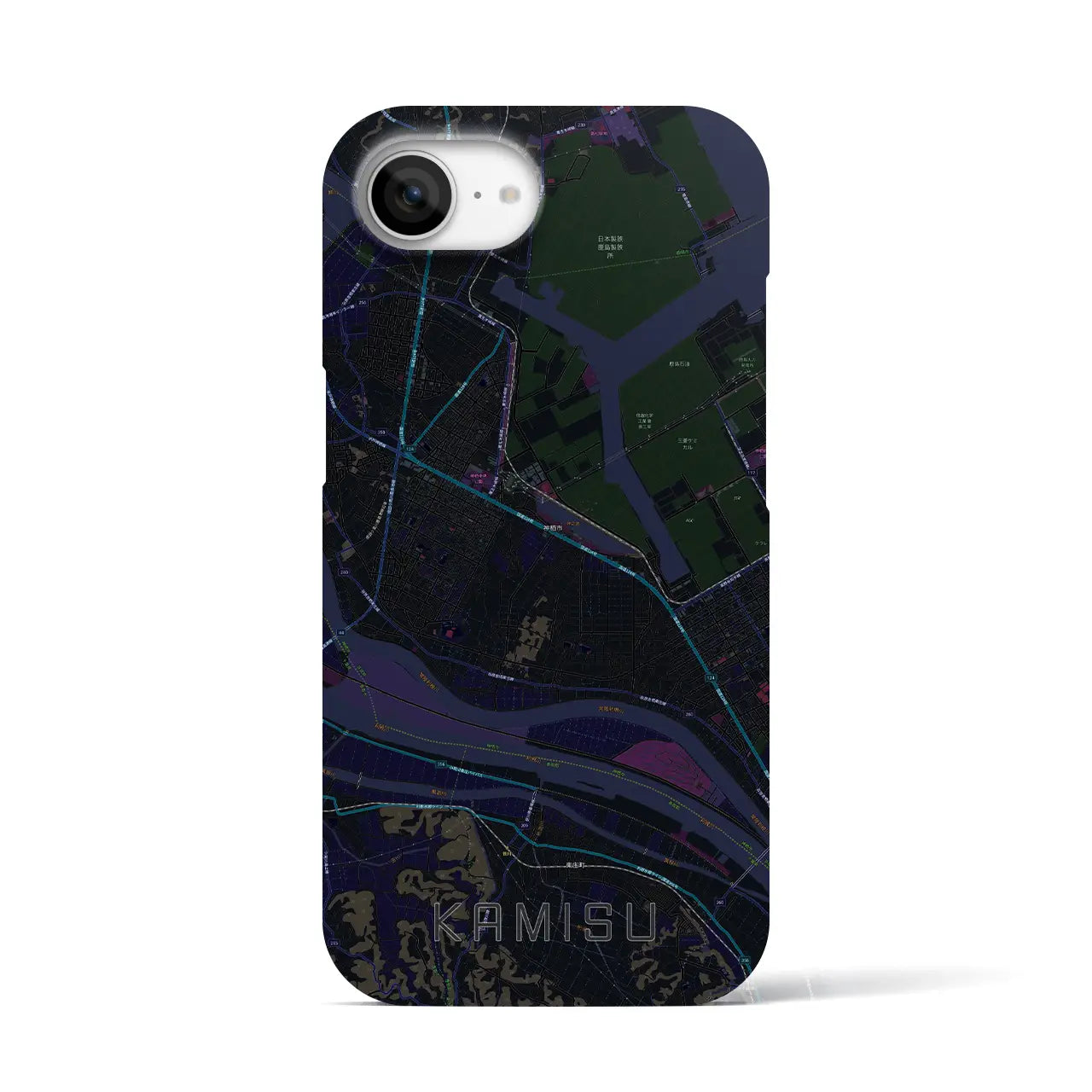 【神栖(茨城県)】地図柄iPhoneケース(バックカバータイプ)
