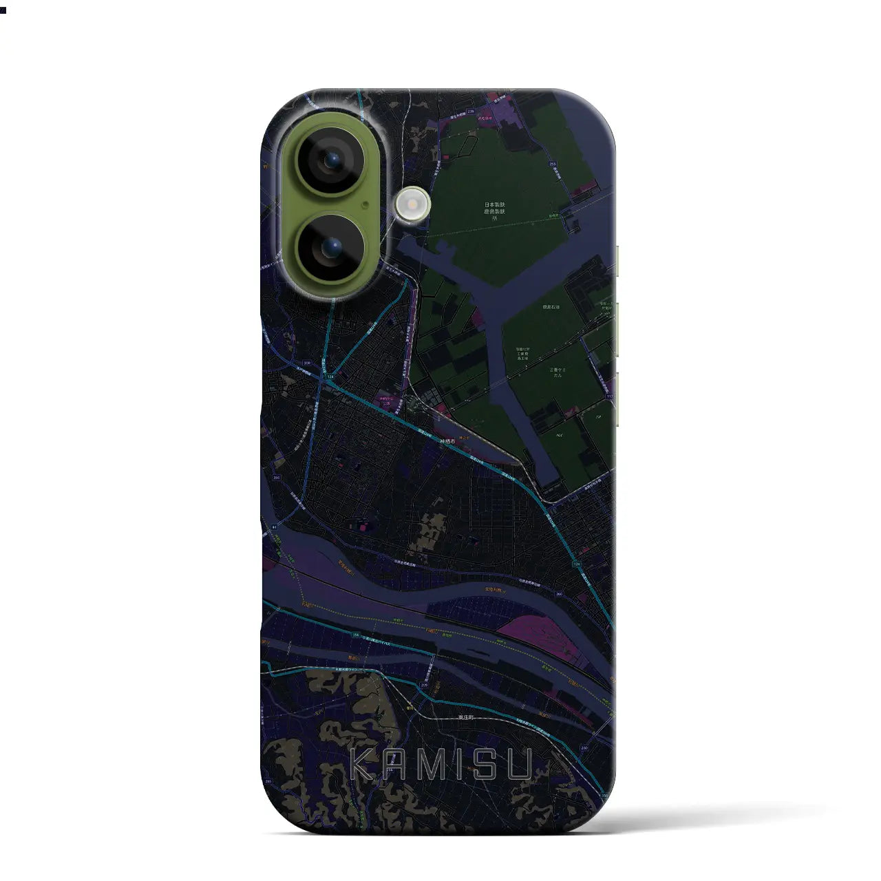 【神栖(茨城県)】地図柄iPhoneケース(バックカバータイプ)