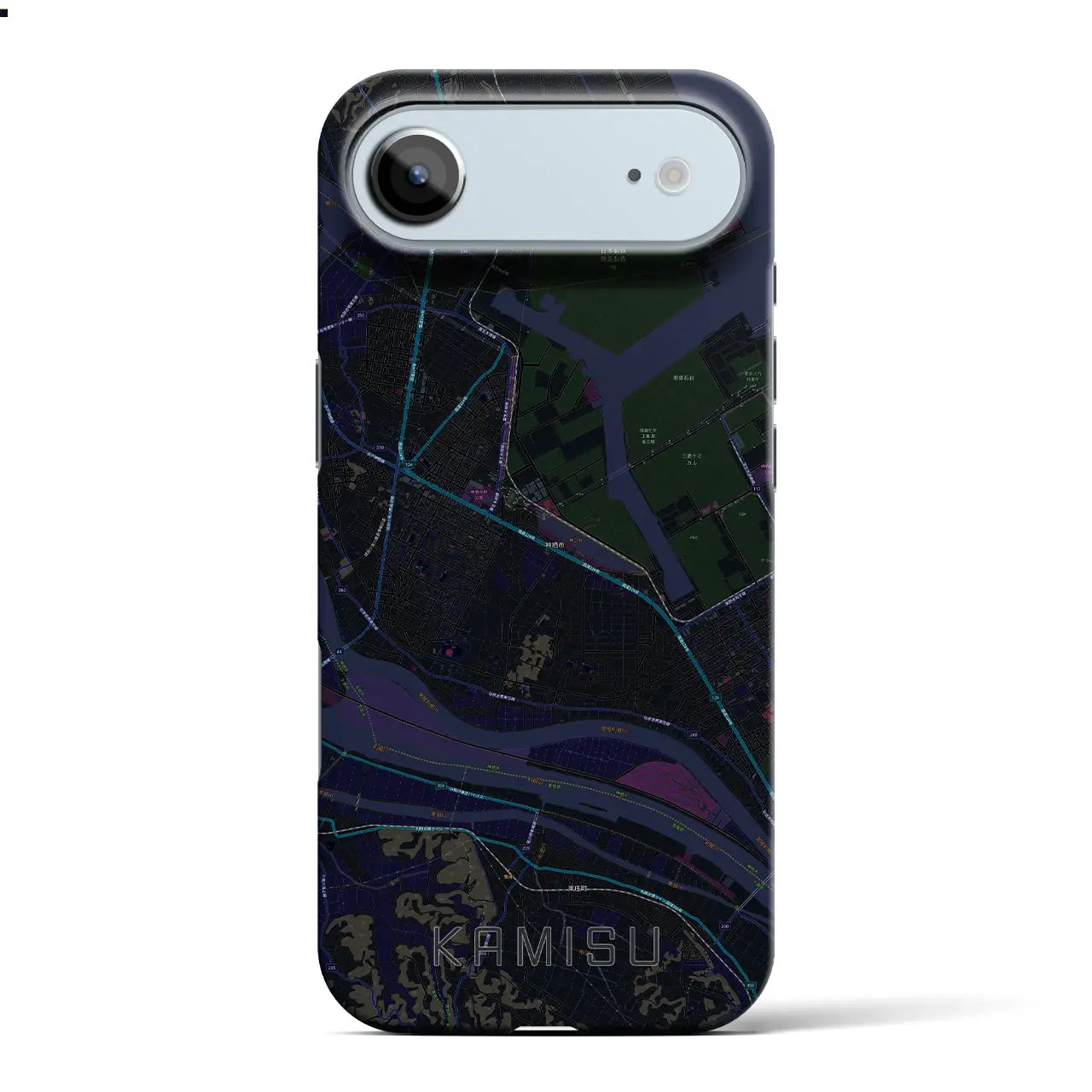 【神栖(茨城県)】地図柄iPhoneケース(バックカバータイプ)