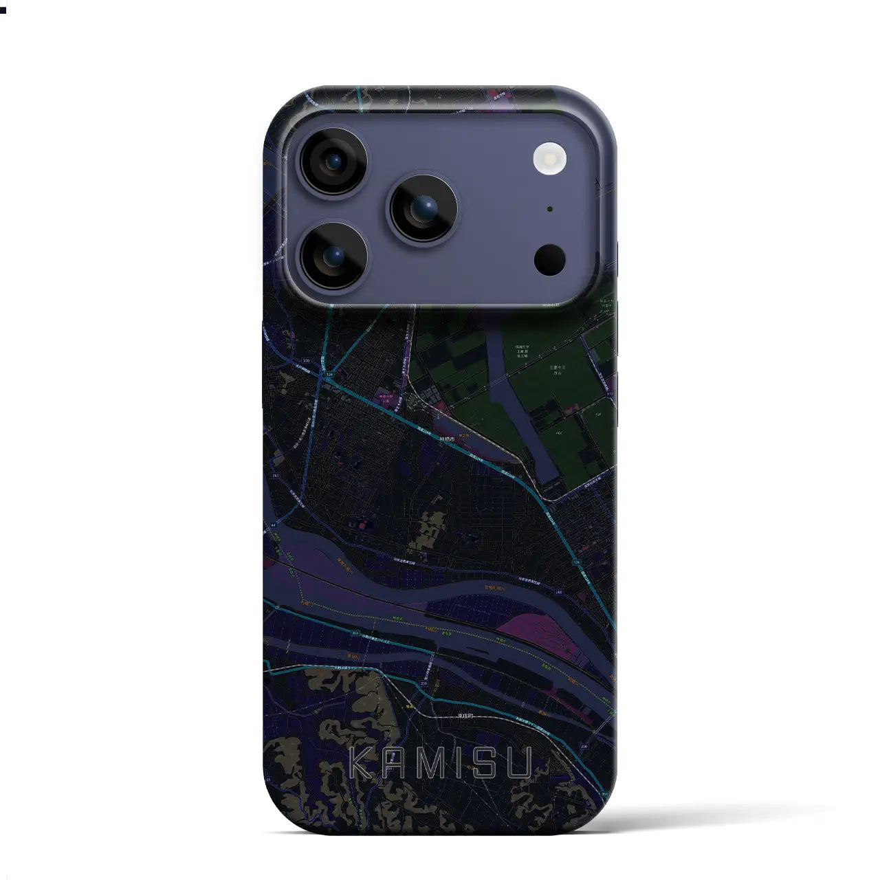 【神栖(茨城県)】地図柄iPhoneケース(バックカバータイプ)