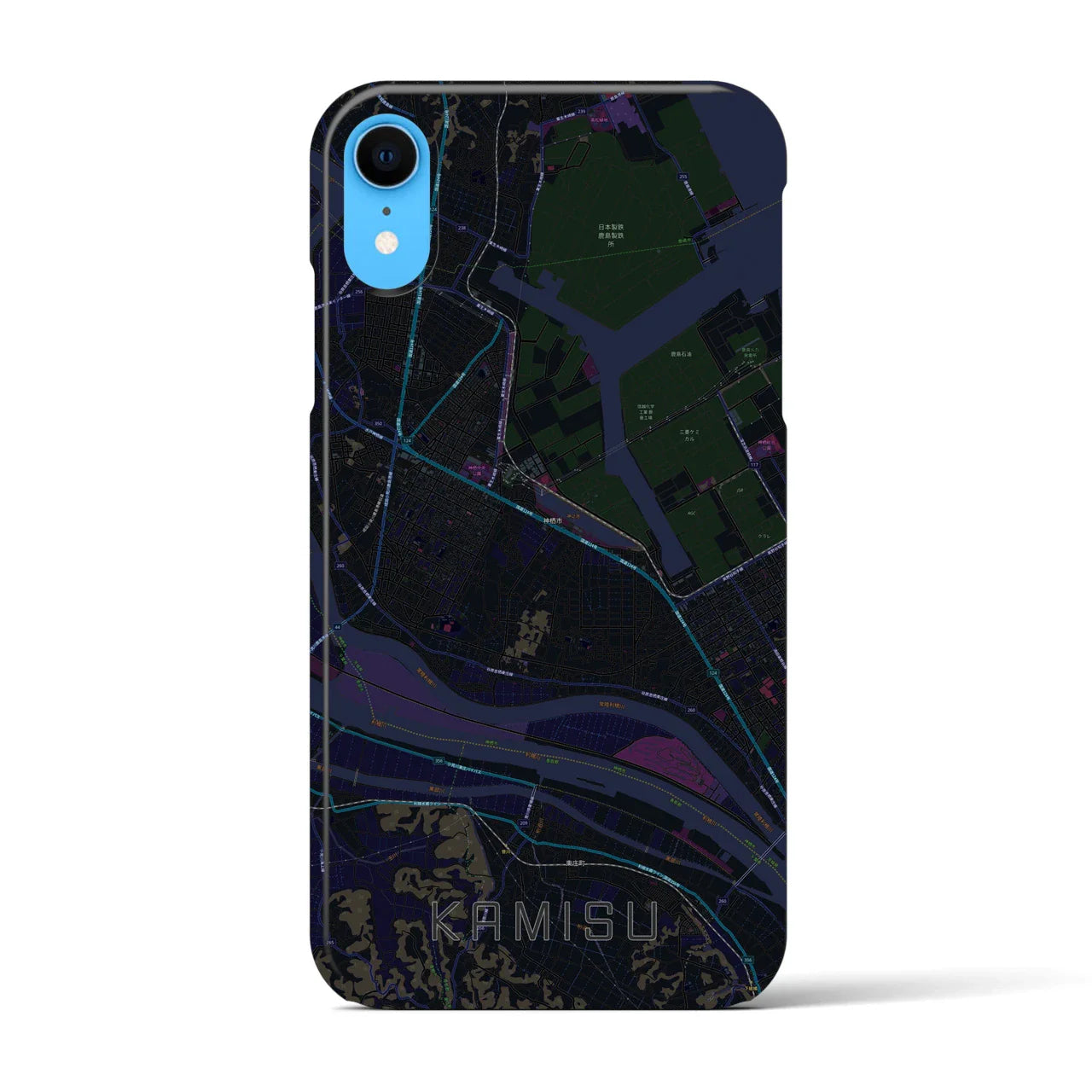 【神栖(茨城県)】地図柄iPhoneケース(バックカバータイプ)