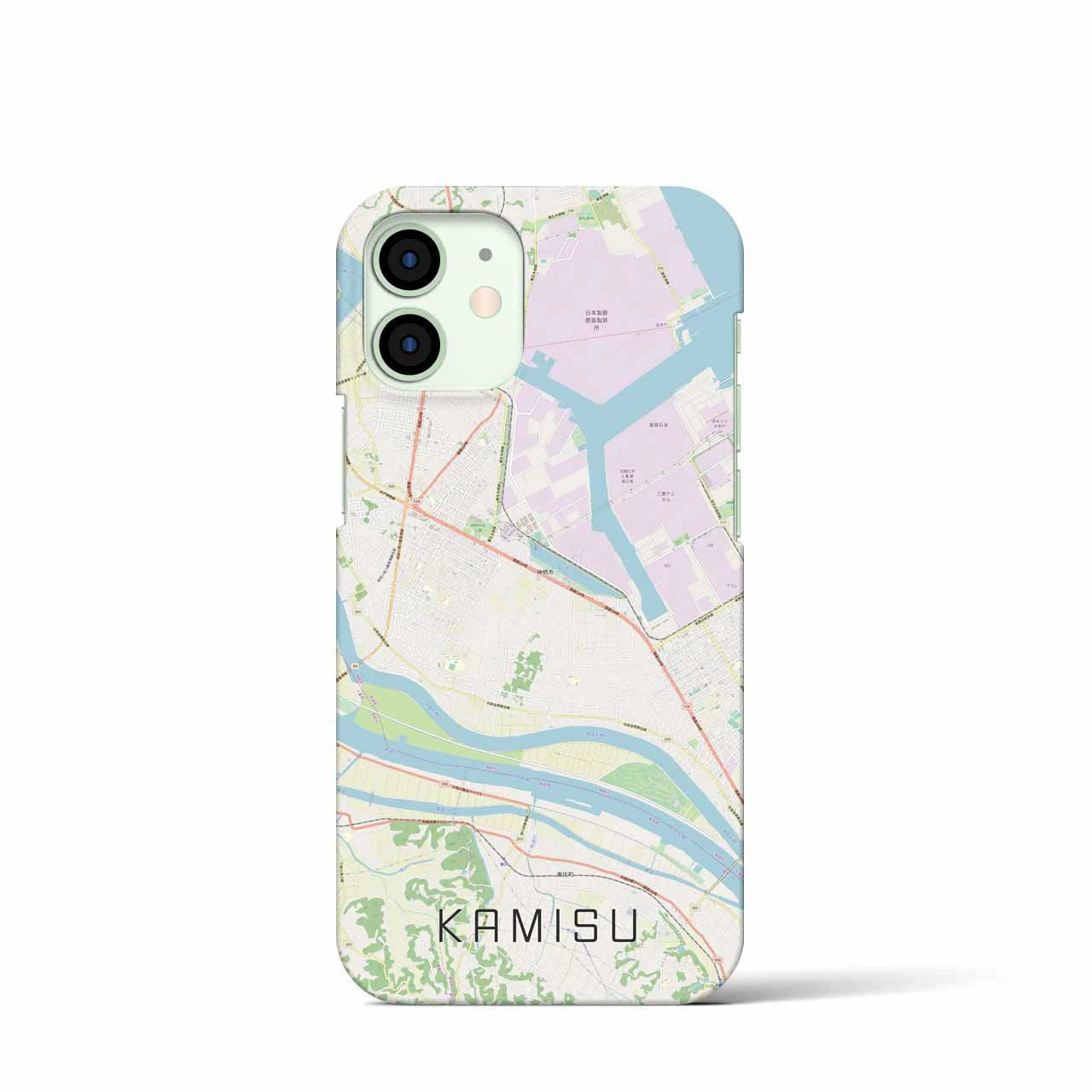 【神栖(茨城県)】地図柄iPhoneケース(バックカバータイプ)