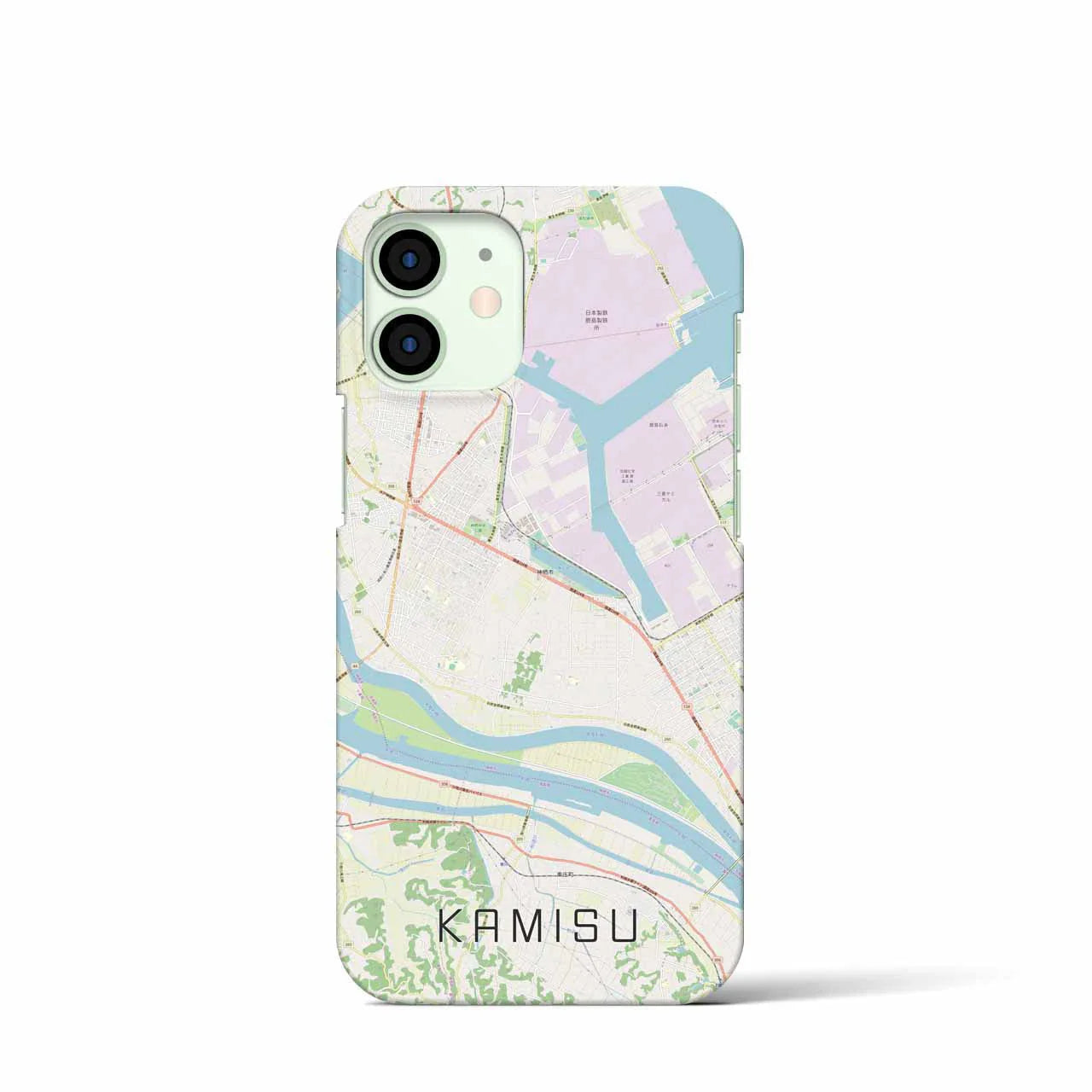 【神栖(茨城県)】地図柄iPhoneケース(バックカバータイプ)