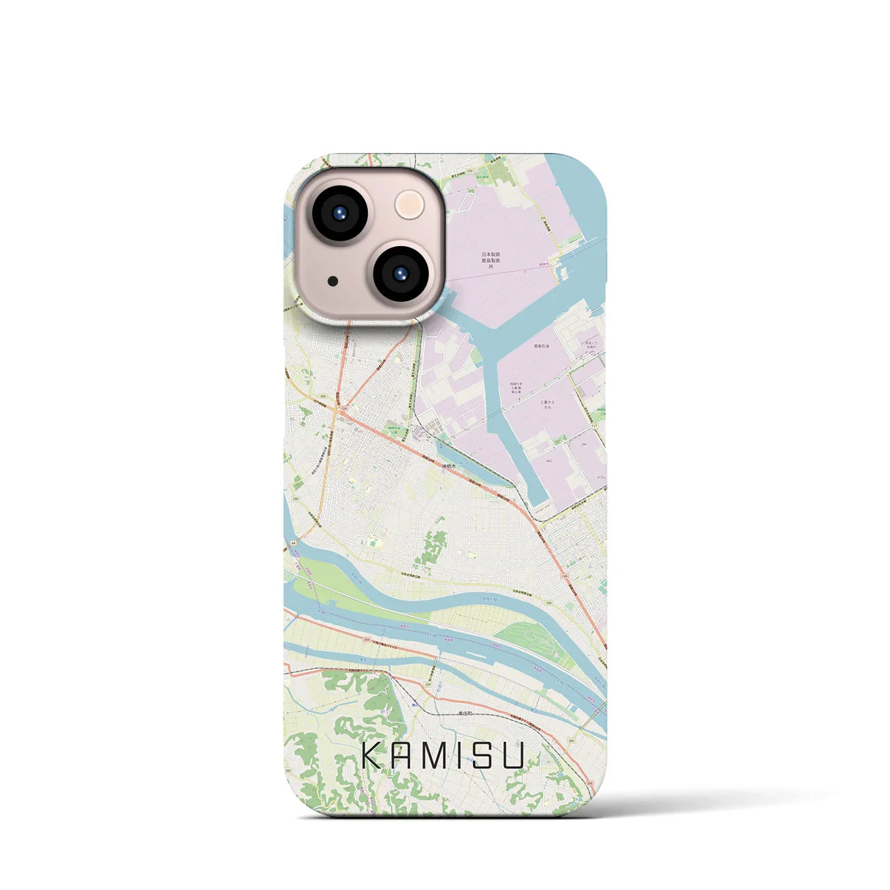 【神栖(茨城県)】地図柄iPhoneケース(バックカバータイプ)