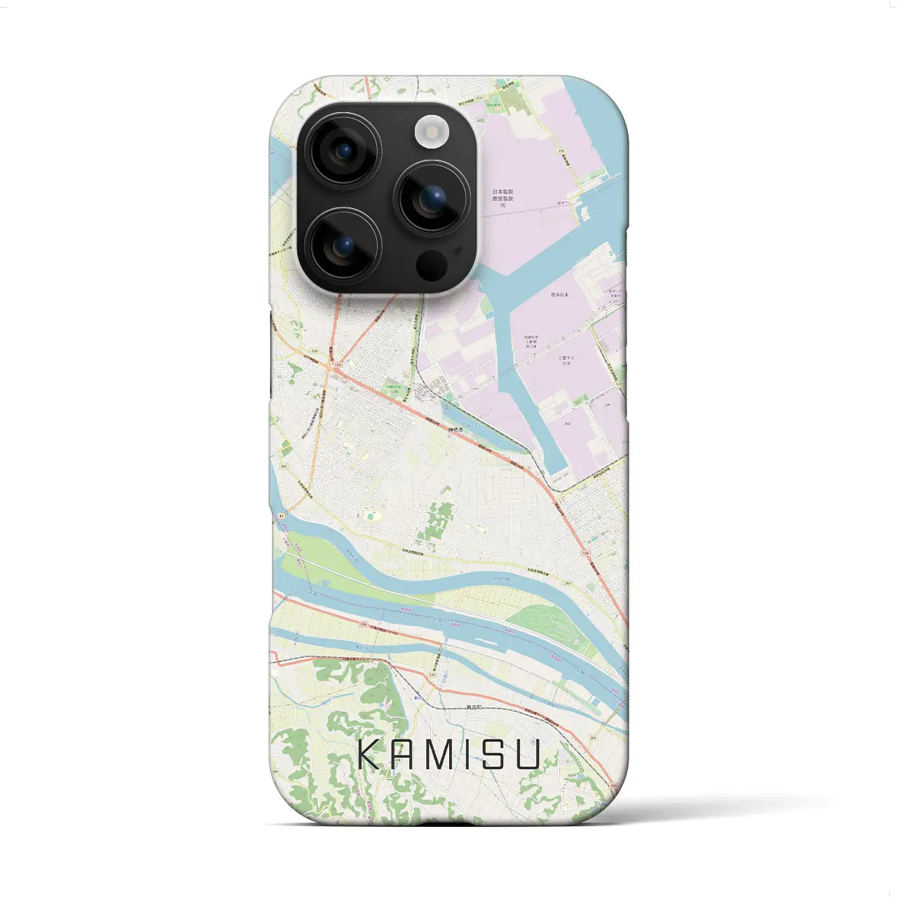 【神栖(茨城県)】地図柄iPhoneケース(バックカバータイプ)