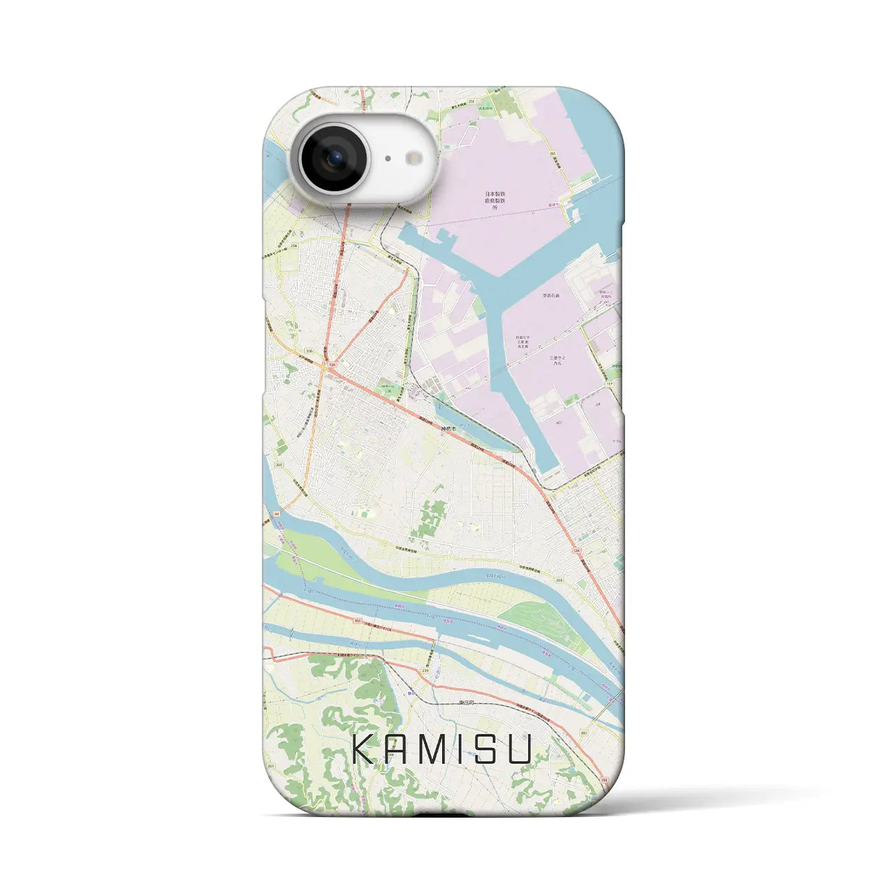 【神栖(茨城県)】地図柄iPhoneケース(バックカバータイプ)