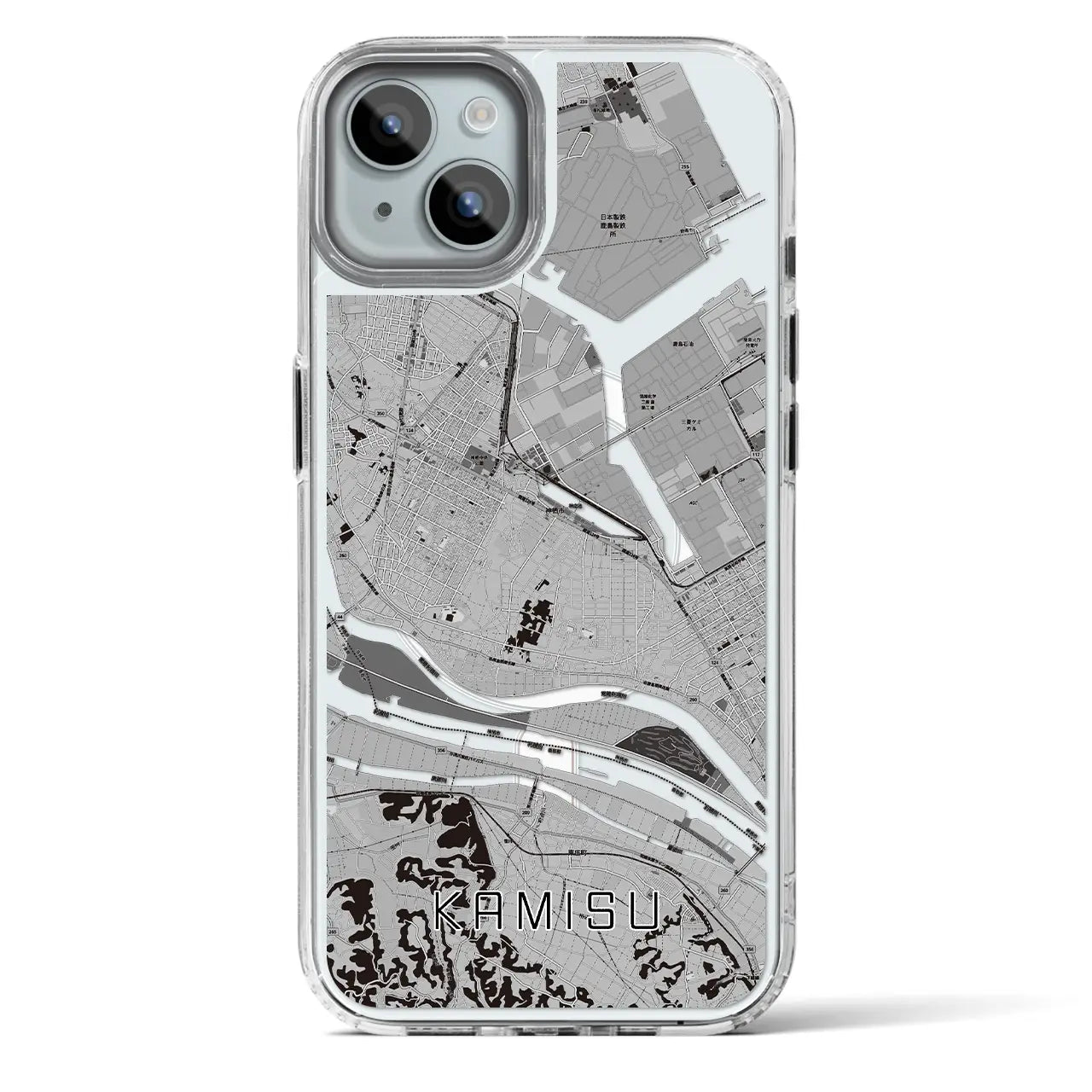 【神栖(茨城県)】地図柄iPhoneケース(MagSafeタイプ)