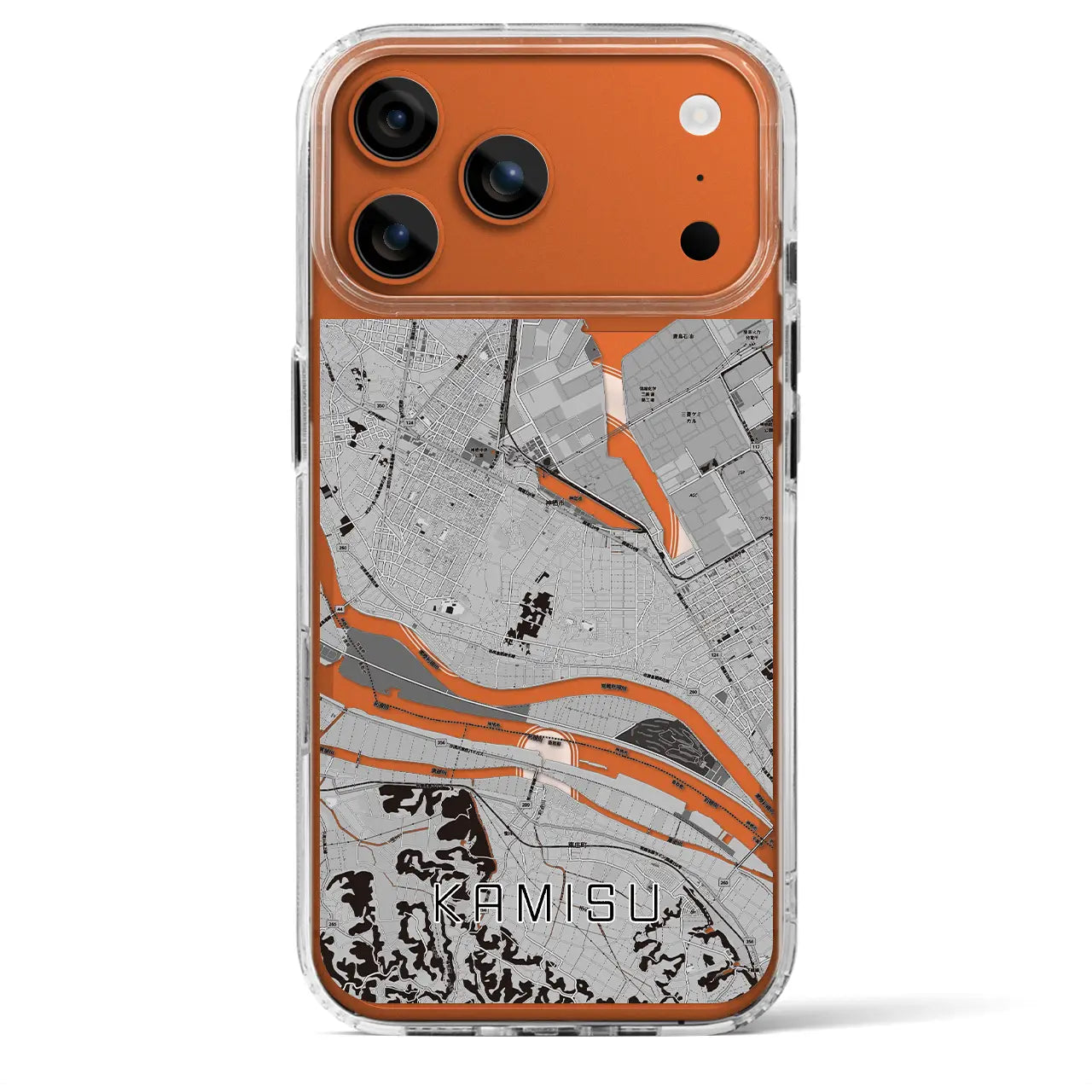 【神栖(茨城県)】地図柄iPhoneケース(MagSafeタイプ)