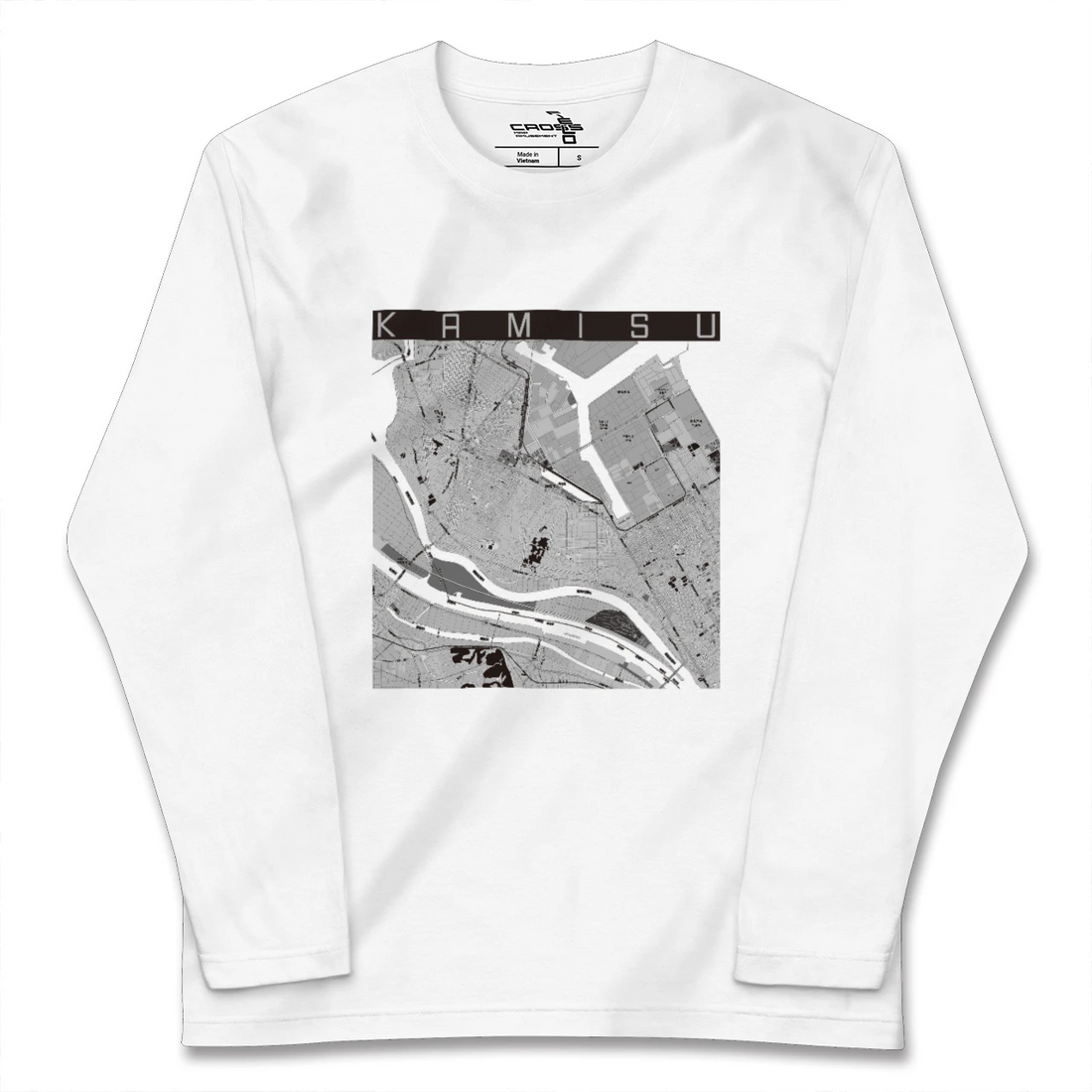 【神栖(茨城県)】地図柄ロングスリーブTシャツ