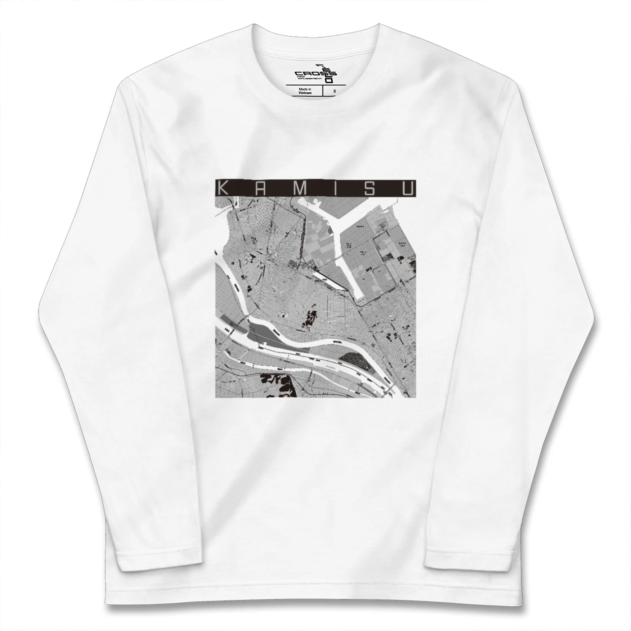 【神栖(茨城県)】地図柄ロングスリーブTシャツ