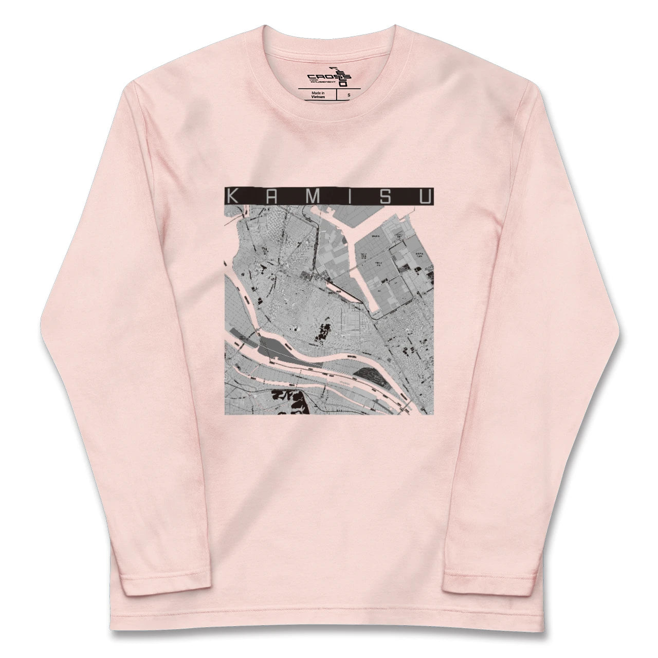 【神栖(茨城県)】地図柄ロングスリーブTシャツ