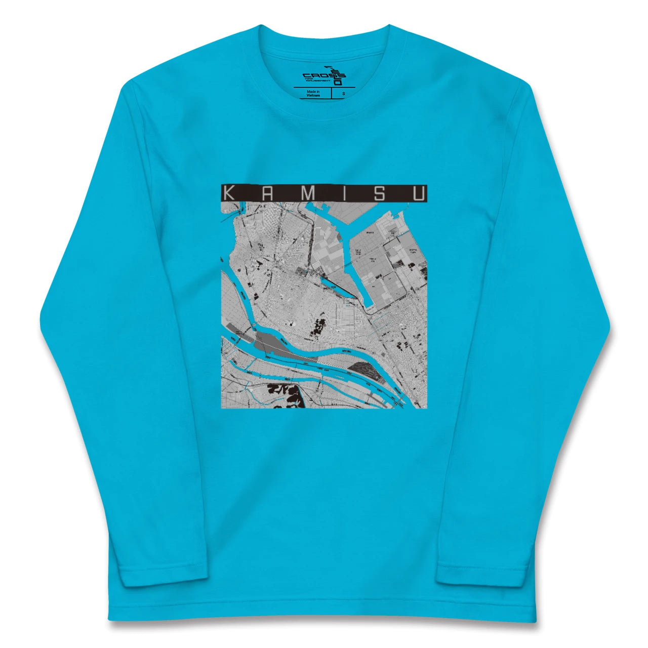 【神栖(茨城県)】地図柄ロングスリーブTシャツ
