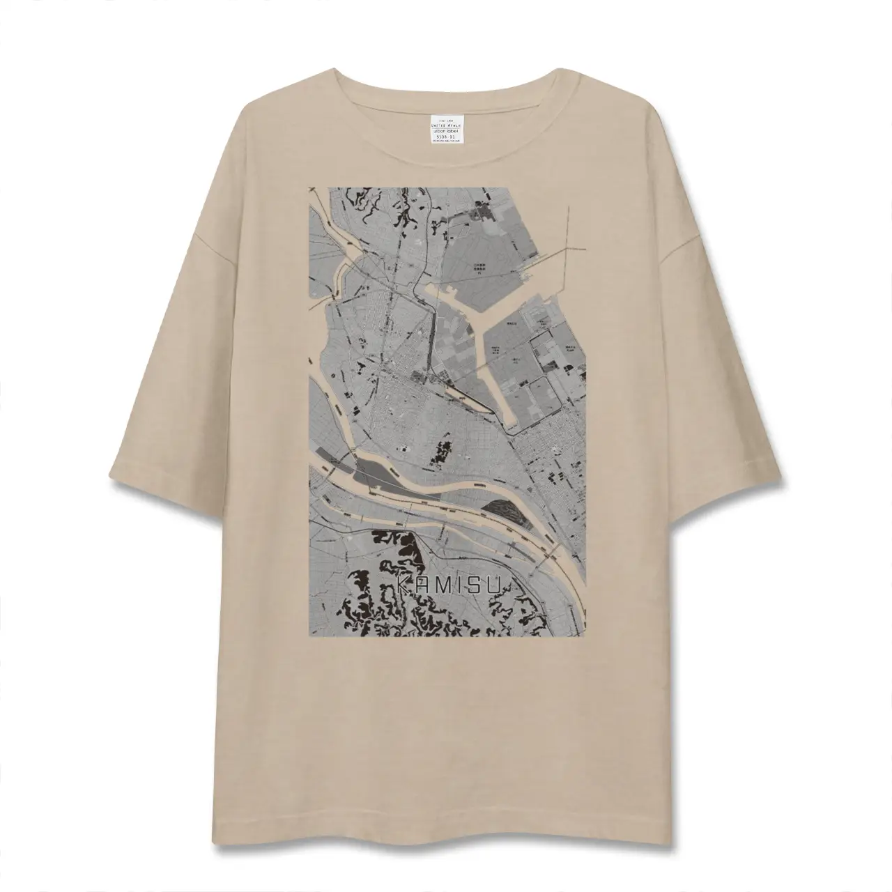 【神栖(茨城県)】地図柄ビッグシルエットTシャツ