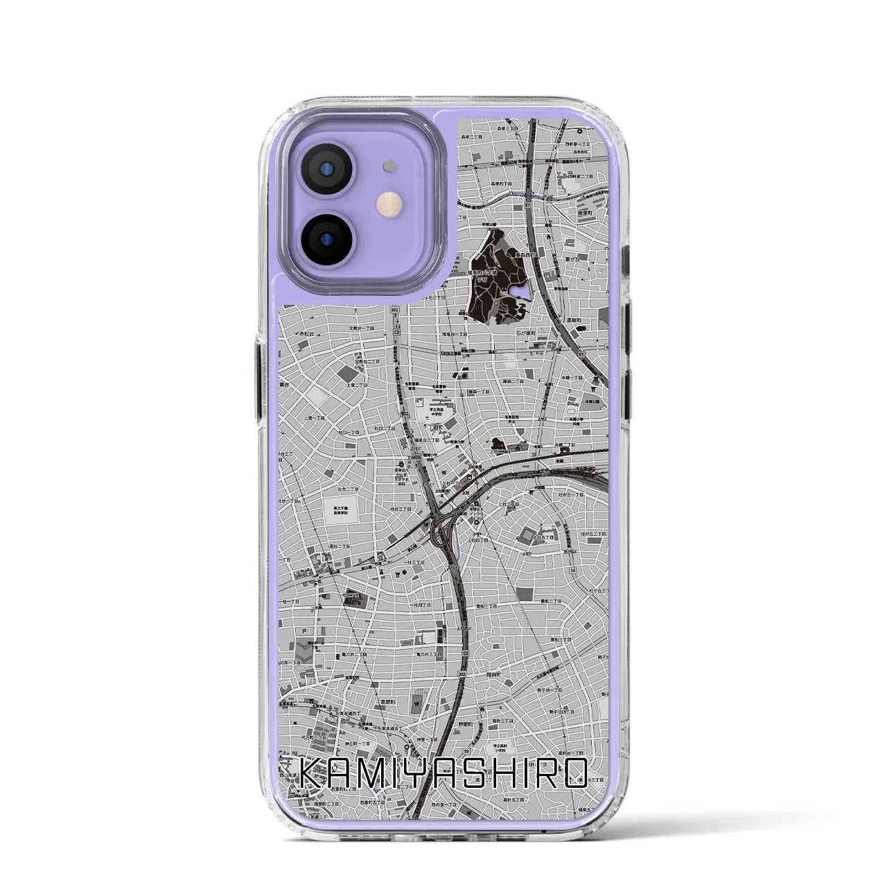 【上社(愛知県)】地図柄iPhoneケース(MagSafeタイプ)