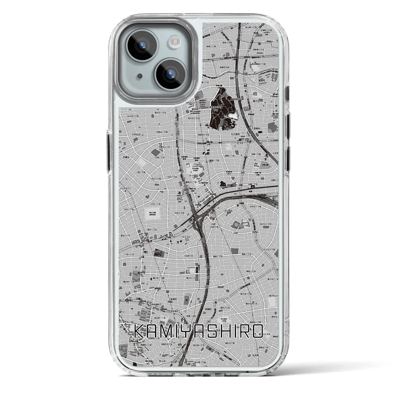 【上社(愛知県)】地図柄iPhoneケース(MagSafeタイプ)