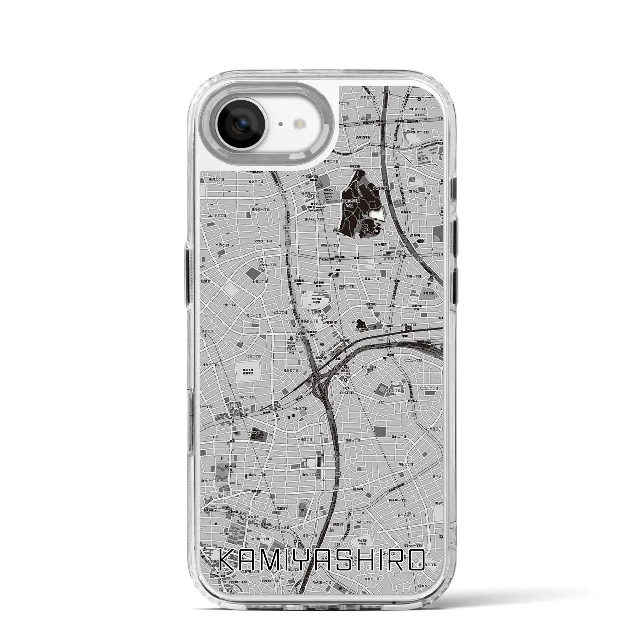 【上社(愛知県)】地図柄iPhoneケース(MagSafeタイプ)