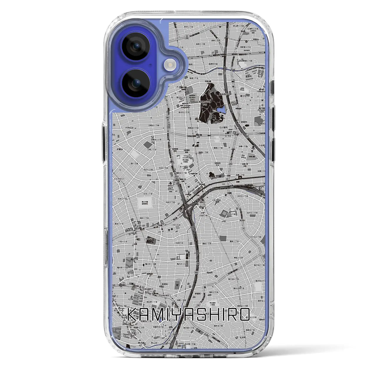【上社(愛知県)】地図柄iPhoneケース(MagSafeタイプ)