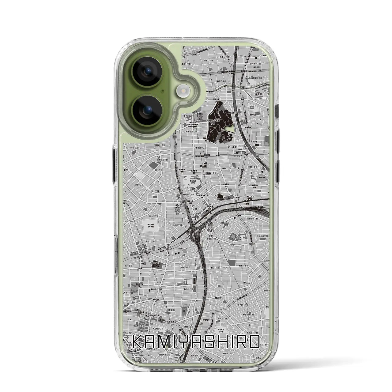 【上社(愛知県)】地図柄iPhoneケース(MagSafeタイプ)