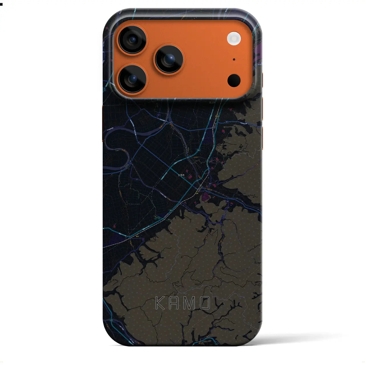 【加茂(新潟県)】地図柄iPhoneケース(バックカバータイプ)