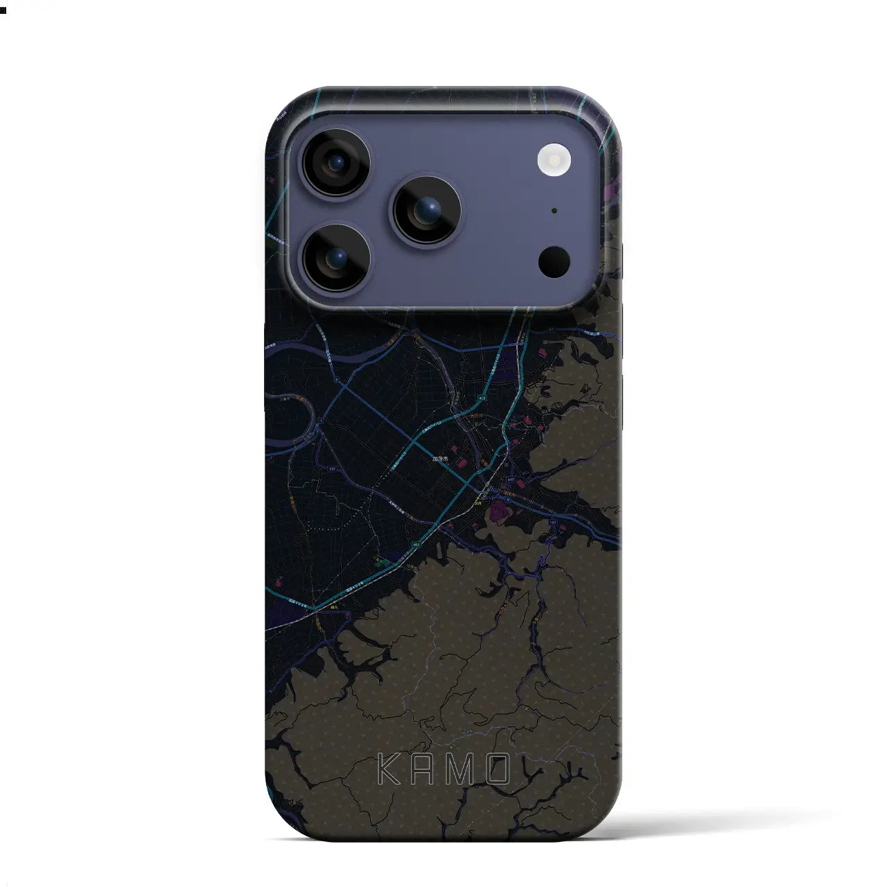 【加茂(新潟県)】地図柄iPhoneケース(バックカバータイプ)