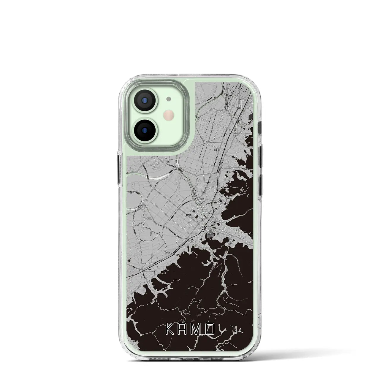【加茂(新潟県)】地図柄iPhoneケース(MagSafeタイプ)