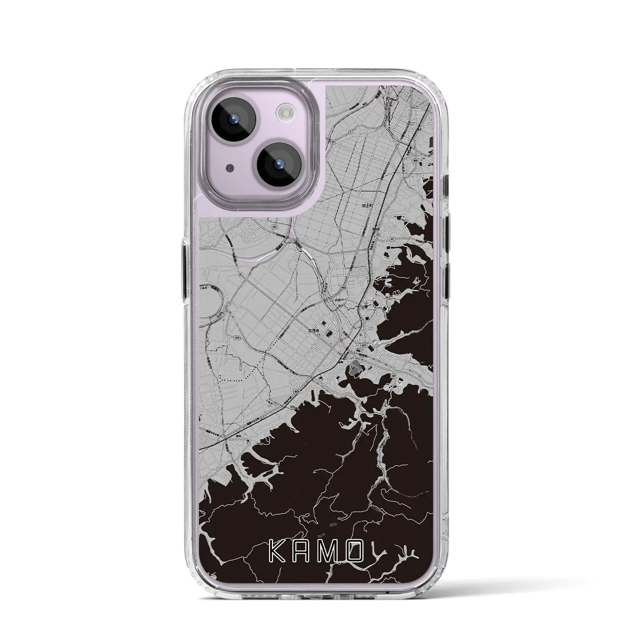 【加茂(新潟県)】地図柄iPhoneケース(MagSafeタイプ)
