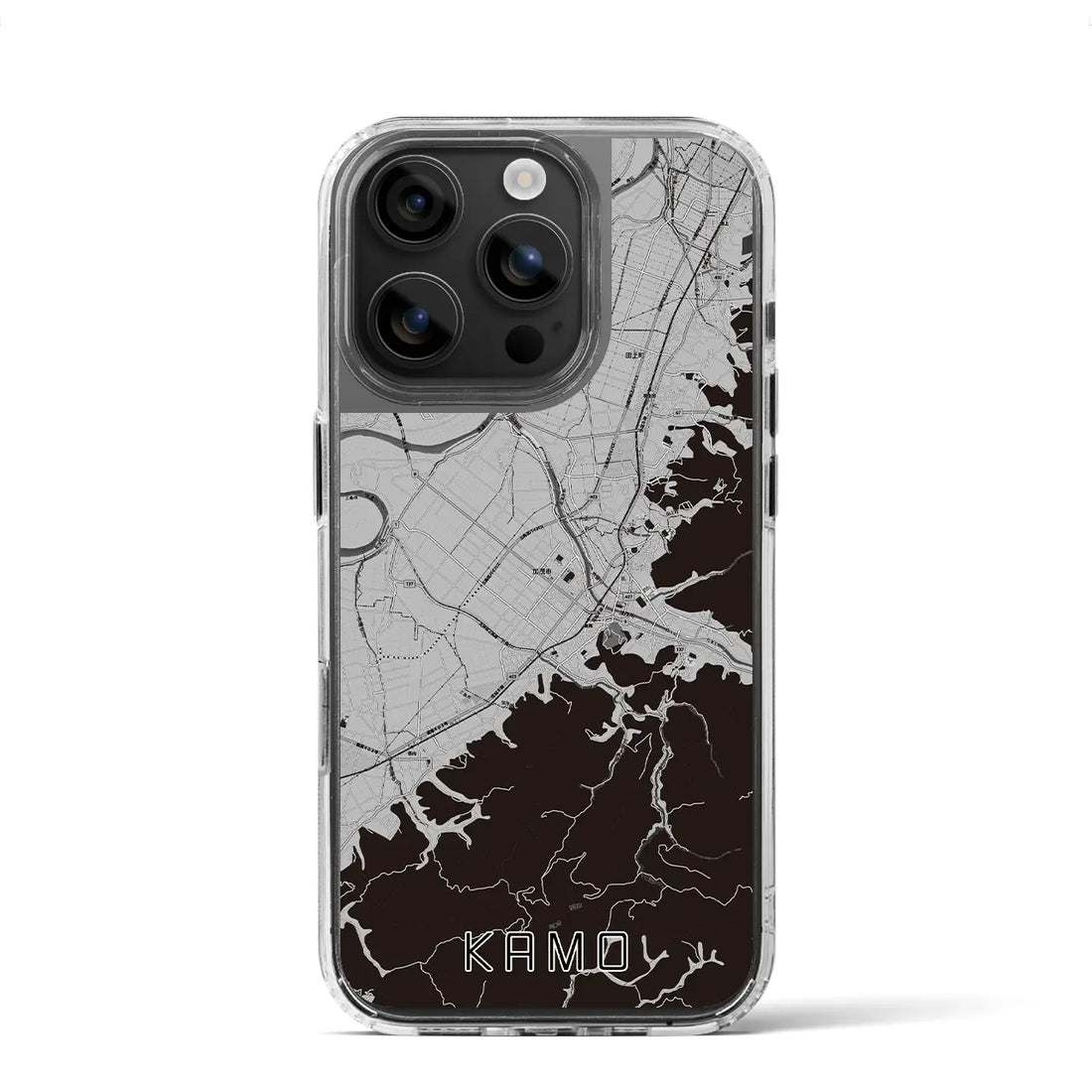 【加茂(新潟県)】地図柄iPhoneケース(MagSafeタイプ)