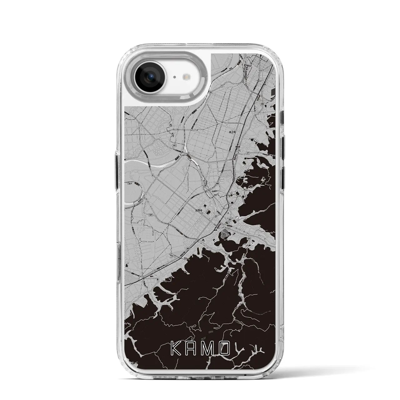 【加茂(新潟県)】地図柄iPhoneケース(MagSafeタイプ)