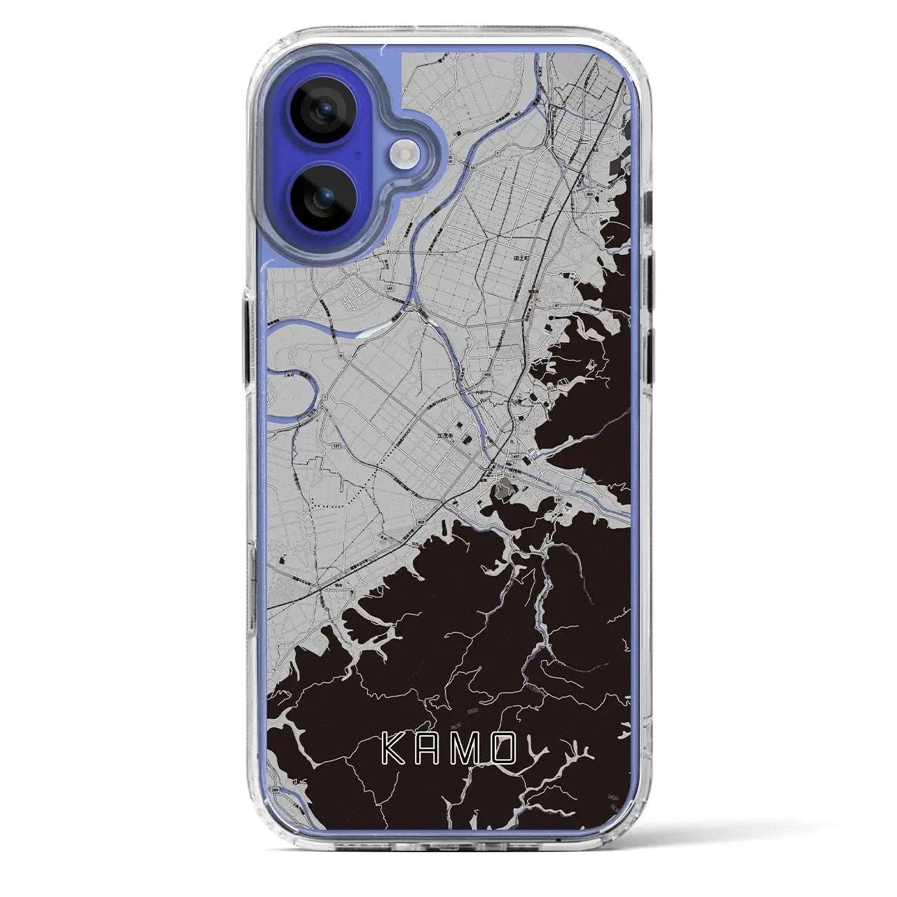 【加茂(新潟県)】地図柄iPhoneケース(MagSafeタイプ)