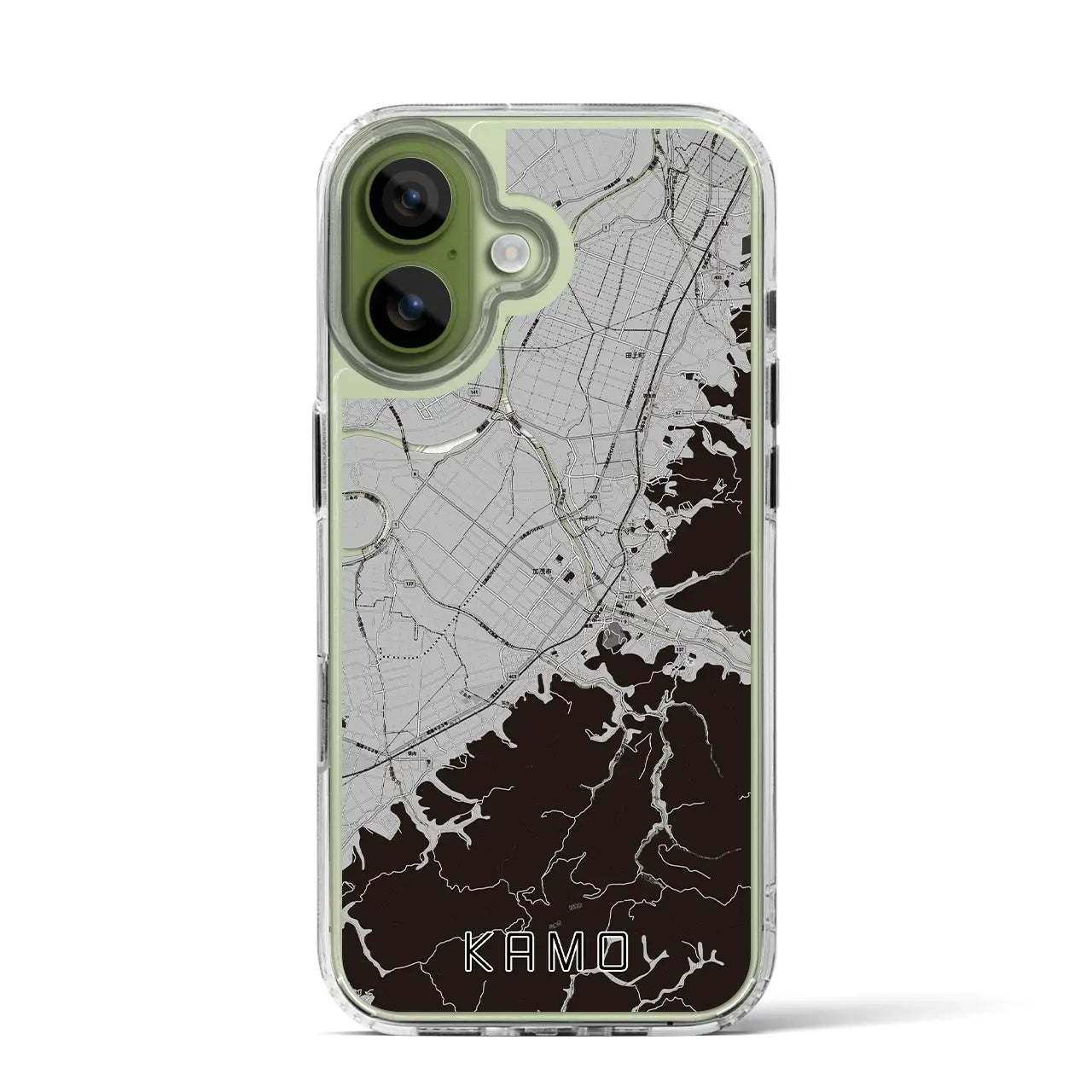 【加茂(新潟県)】地図柄iPhoneケース(MagSafeタイプ)