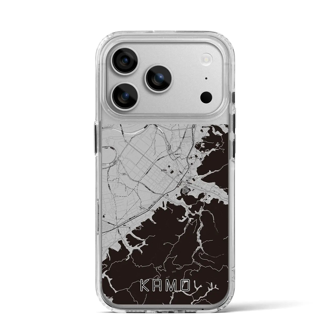 【加茂(新潟県)】地図柄iPhoneケース(MagSafeタイプ)