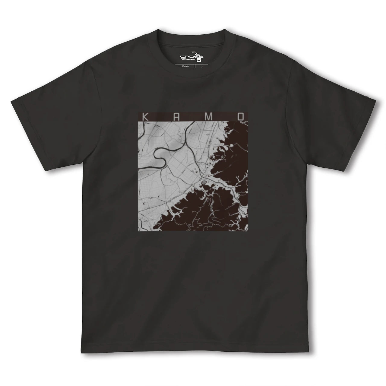 【加茂(新潟県)】地図柄ヘビーウェイトTシャツ