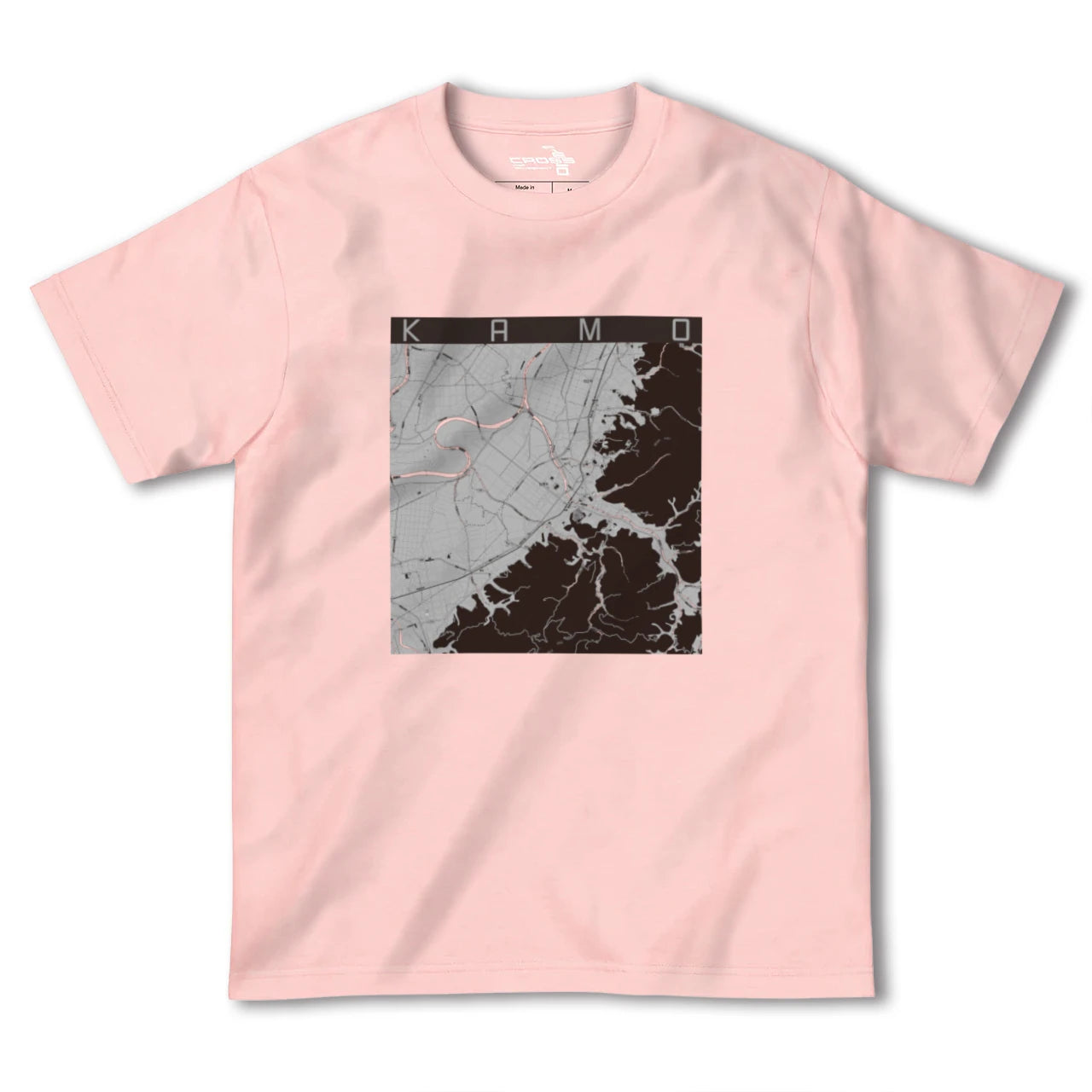 【加茂(新潟県)】地図柄ヘビーウェイトTシャツ