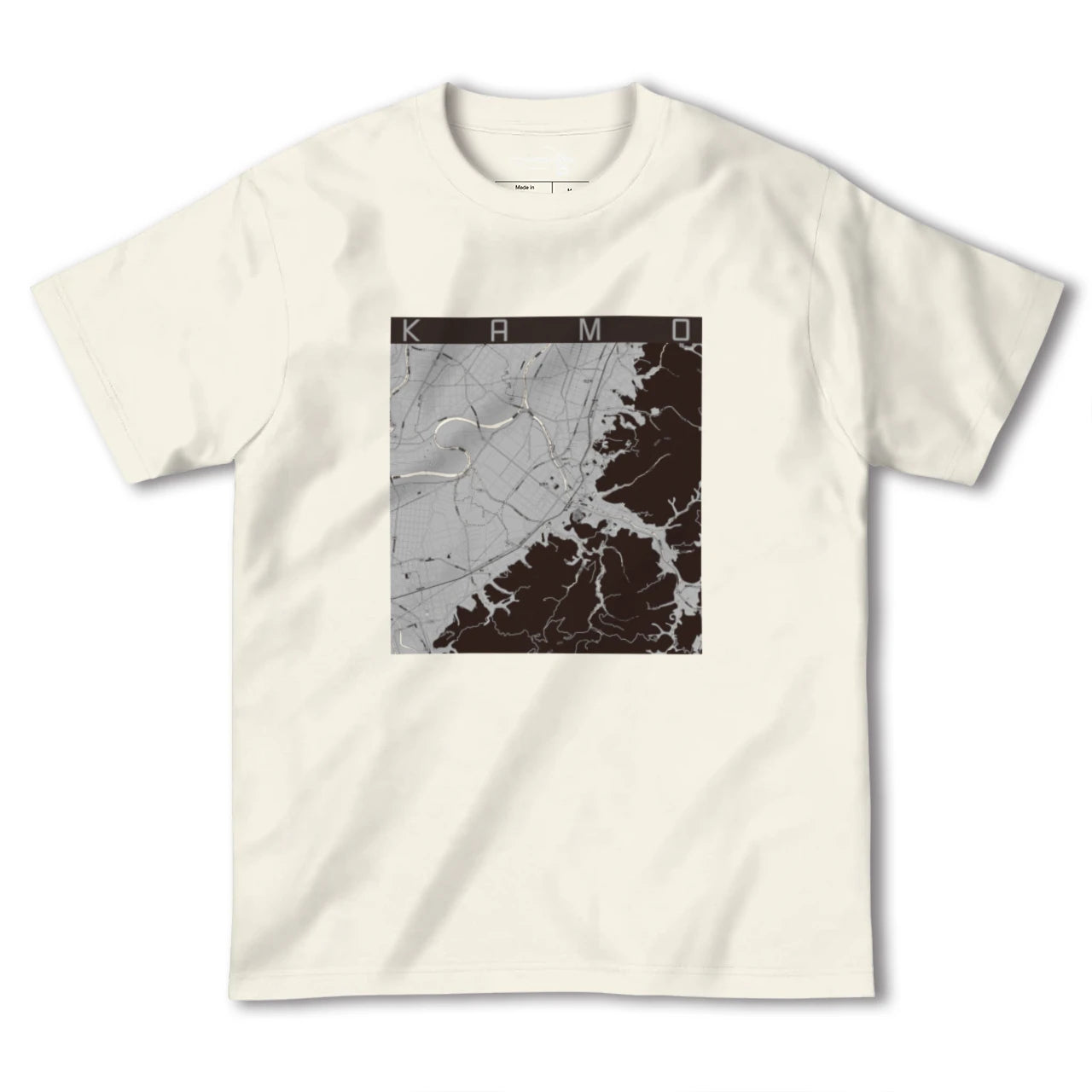 【加茂(新潟県)】地図柄ヘビーウェイトTシャツ