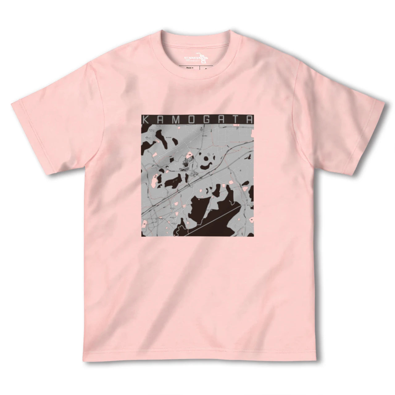 【鴨方(岡山県)】地図柄ヘビーウェイトTシャツ