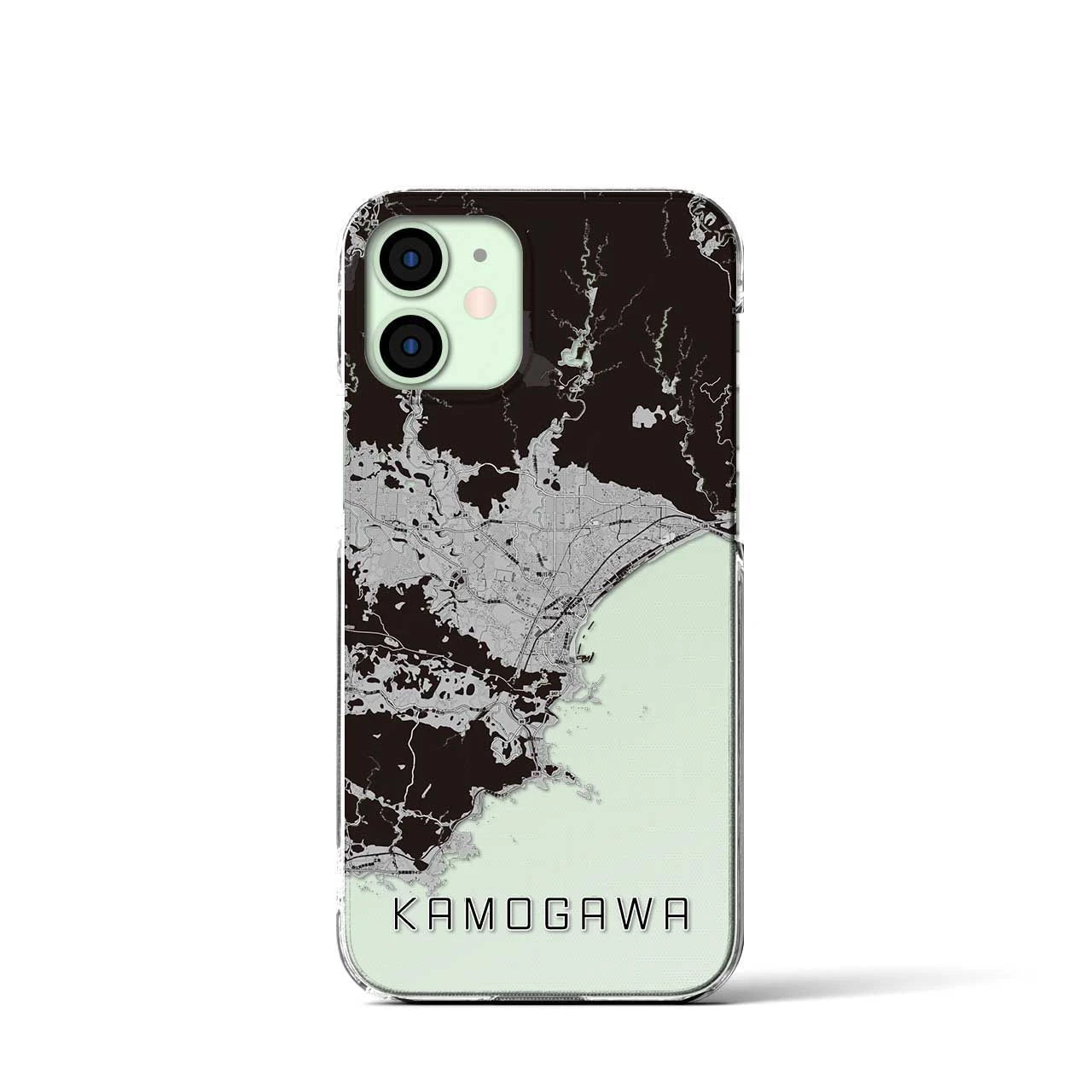 【鴨川(千葉県)】地図柄iPhoneケース(クリアタイプ)