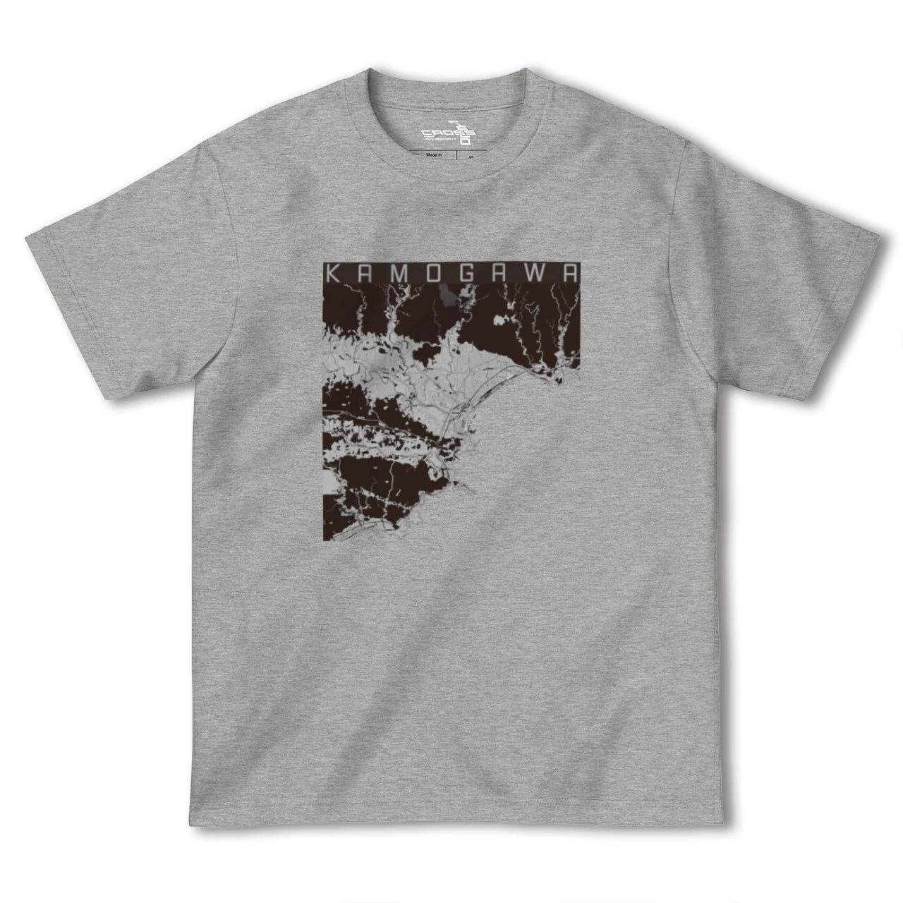 【鴨川(千葉県)】地図柄ヘビーウェイトTシャツ
