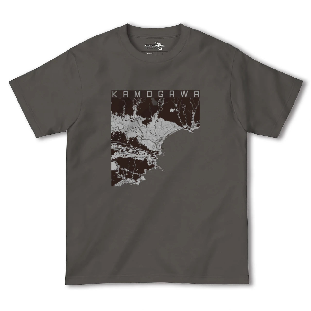 【鴨川(千葉県)】地図柄ヘビーウェイトTシャツ