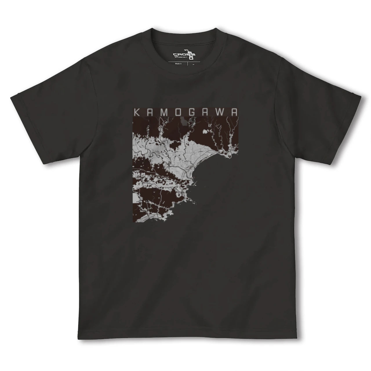 【鴨川(千葉県)】地図柄ヘビーウェイトTシャツ