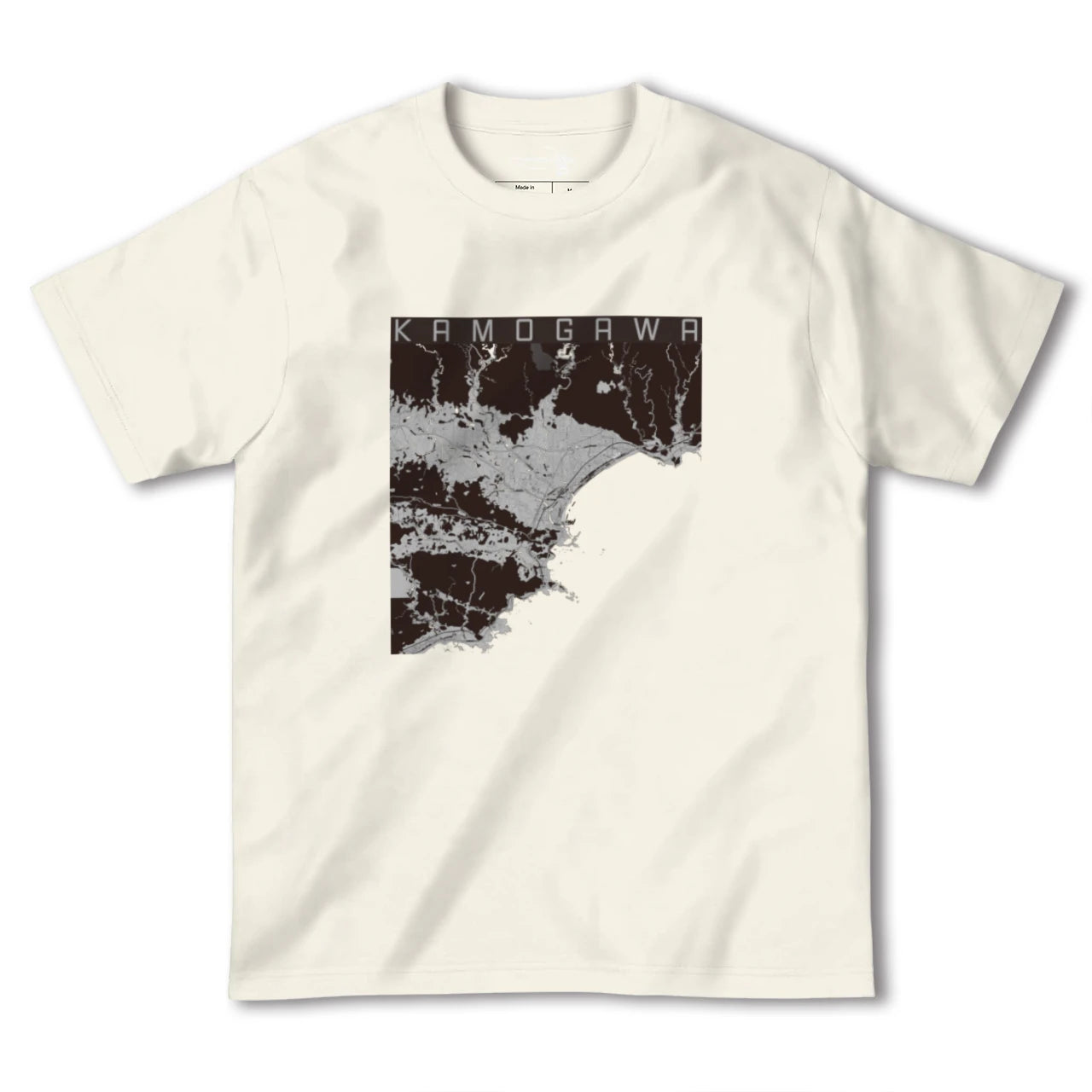 【鴨川(千葉県)】地図柄ヘビーウェイトTシャツ