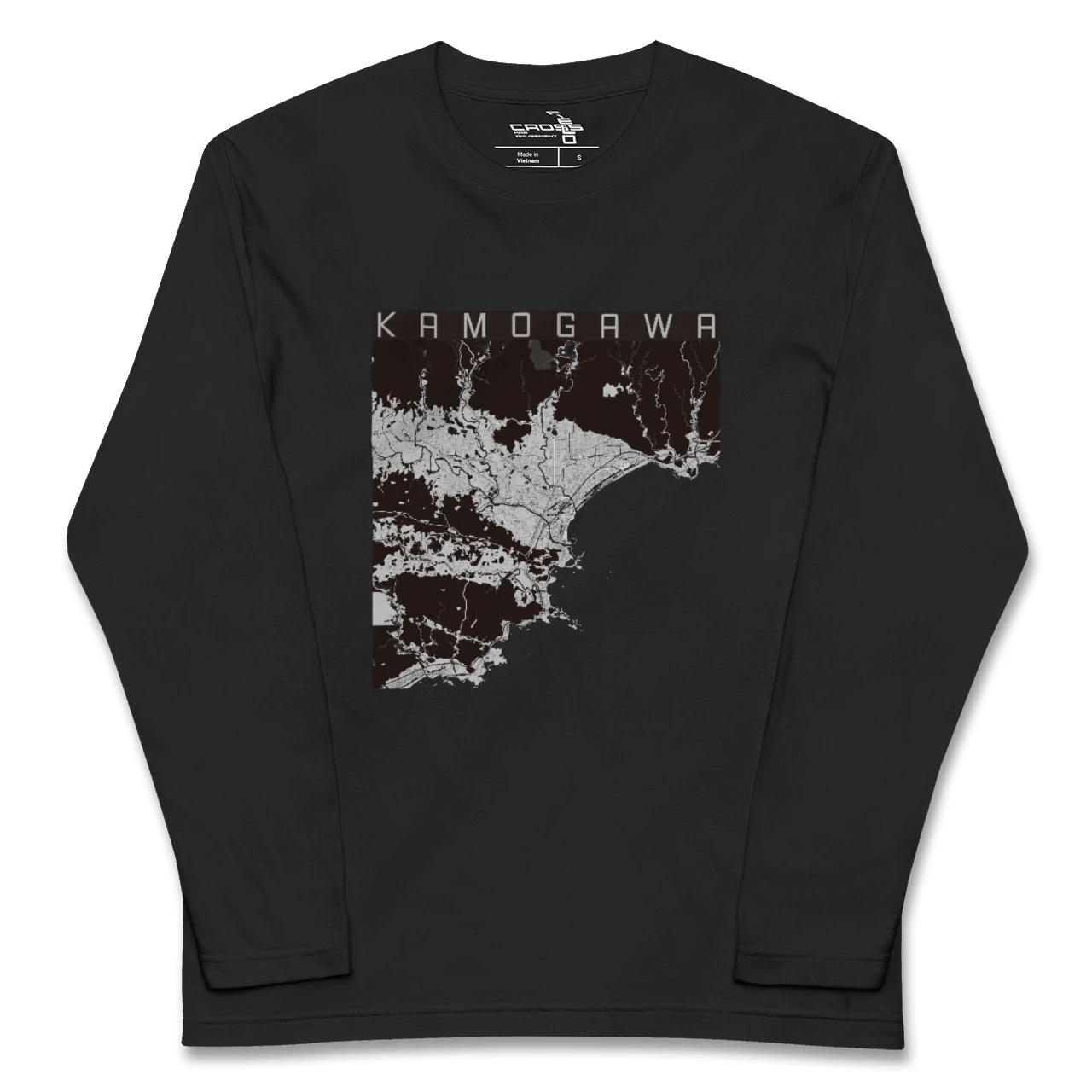 【鴨川(千葉県)】地図柄ロングスリーブTシャツ