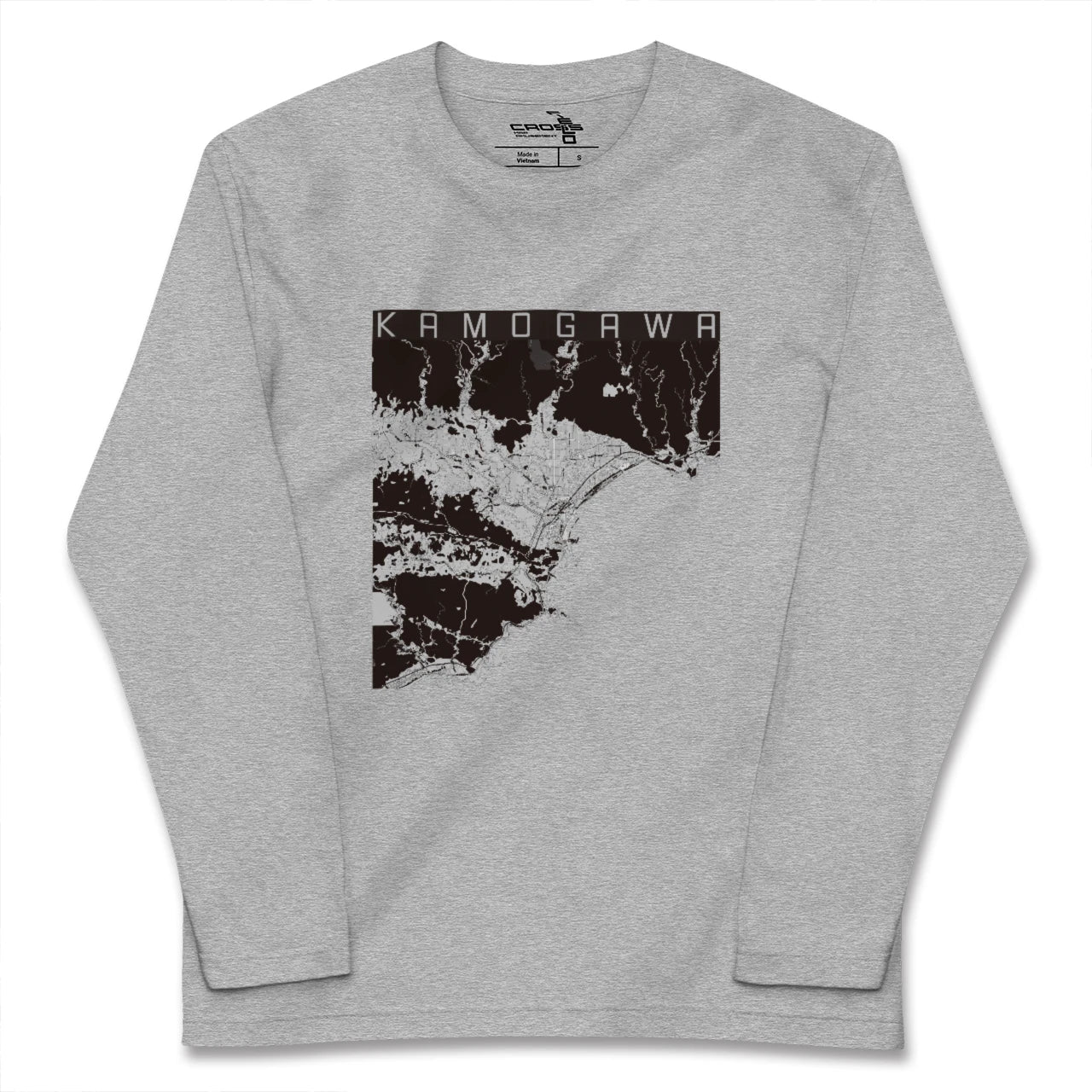 【鴨川(千葉県)】地図柄ロングスリーブTシャツ