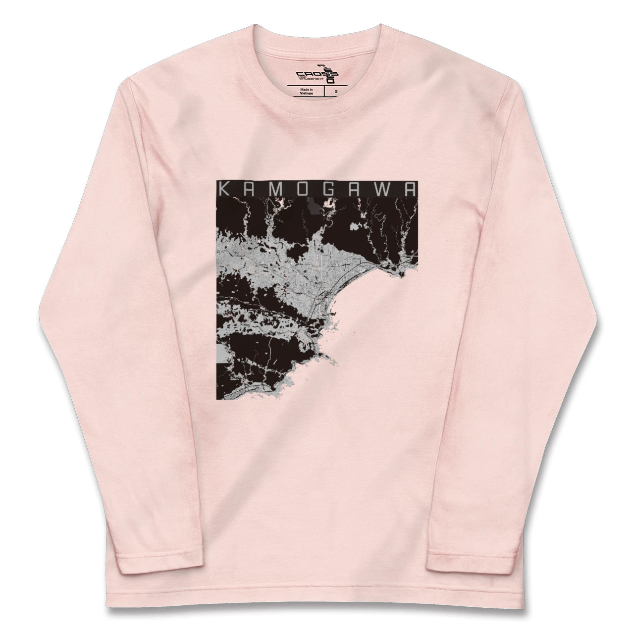 【鴨川(千葉県)】地図柄ロングスリーブTシャツ