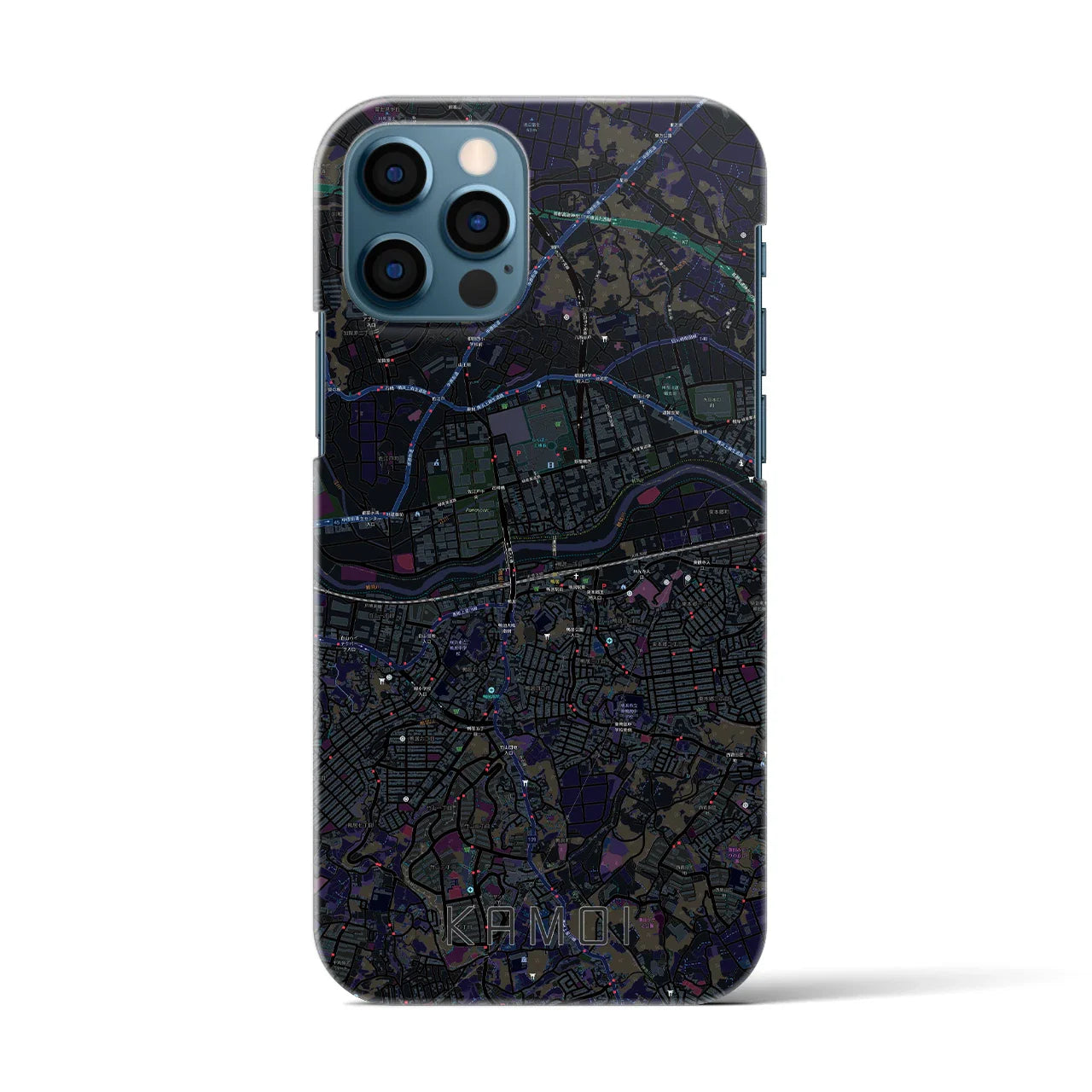 【鴨居(神奈川県)】地図柄iPhoneケース(バックカバータイプ)