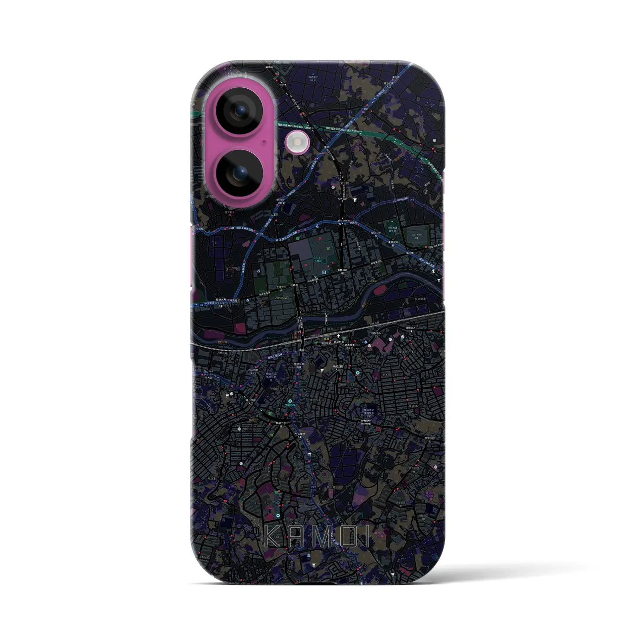 【鴨居(神奈川県)】地図柄iPhoneケース(バックカバータイプ)