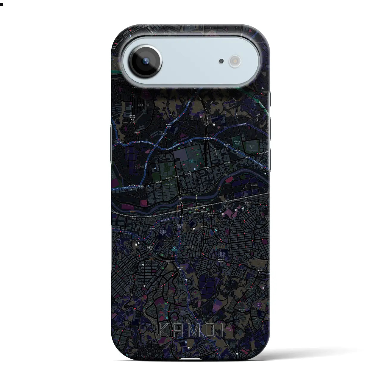 【鴨居(神奈川県)】地図柄iPhoneケース(バックカバータイプ)