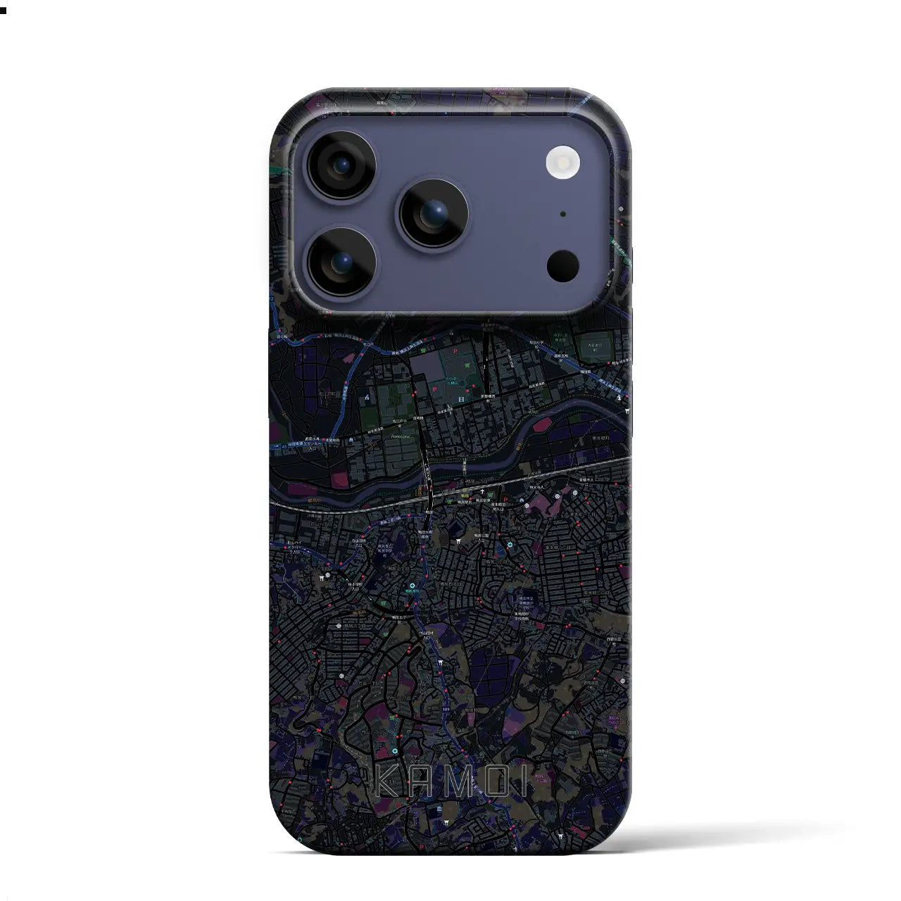 【鴨居(神奈川県)】地図柄iPhoneケース(バックカバータイプ)