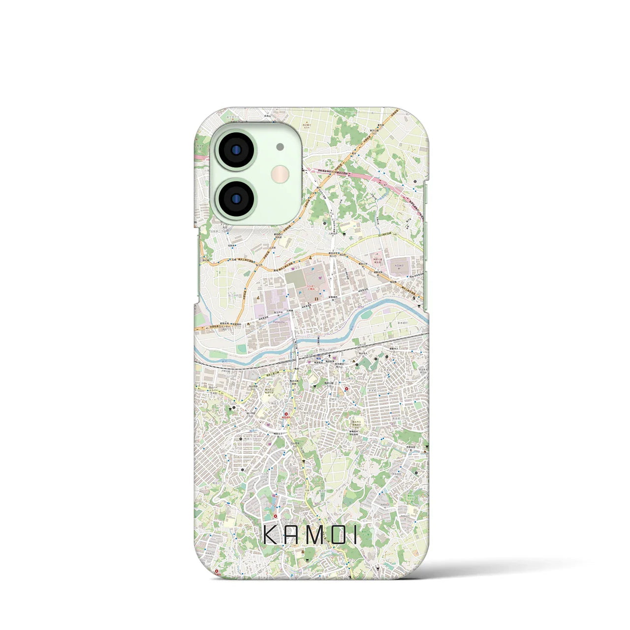 【鴨居(神奈川県)】地図柄iPhoneケース(バックカバータイプ)